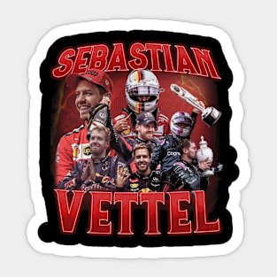 Sebastian Vettel Collage Sticker